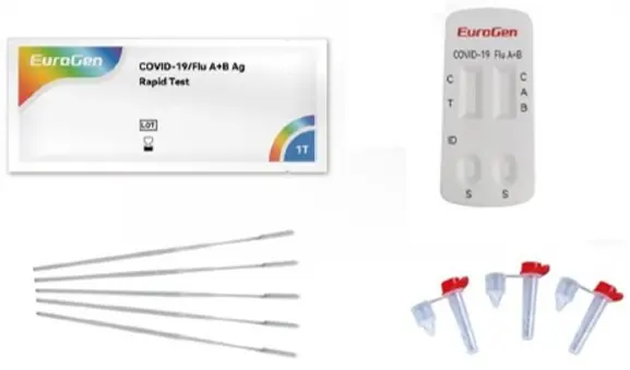 EuroGen COVID-19/Flu A+B Antigen Combo Rapid Test